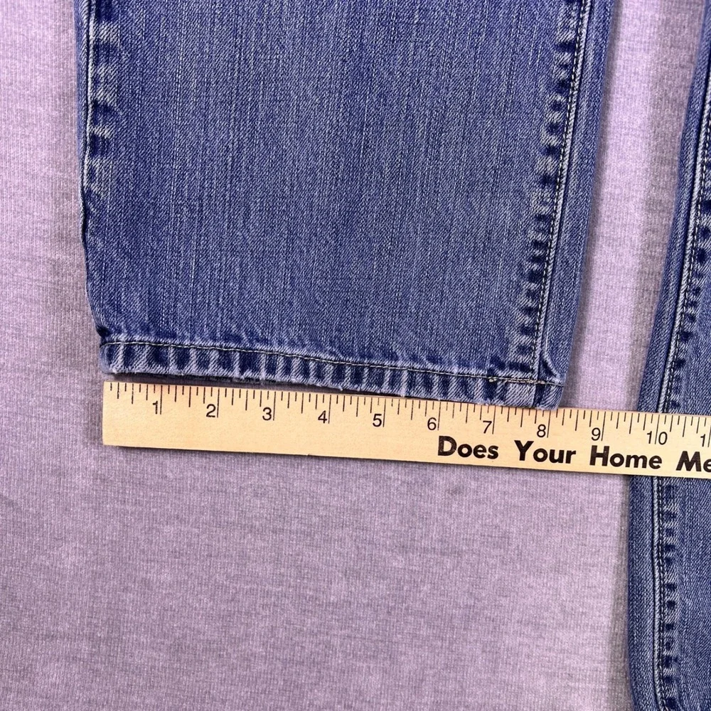 Apt. 9 Standard Fit Mid Rise Straight Leg Jeans Mens 34x34 Blue Denim